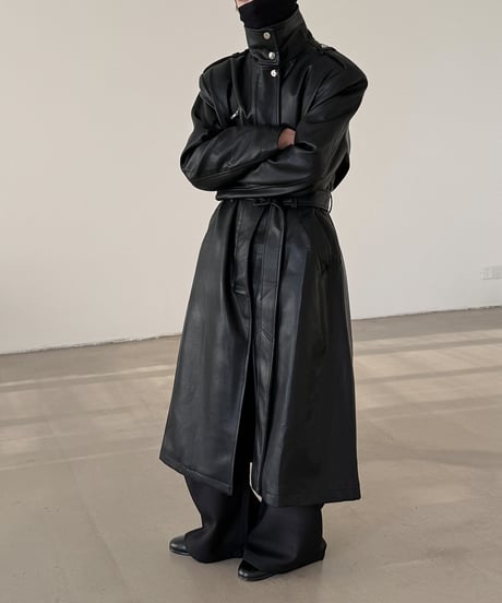 URBAN FAUX LEATHER COAT