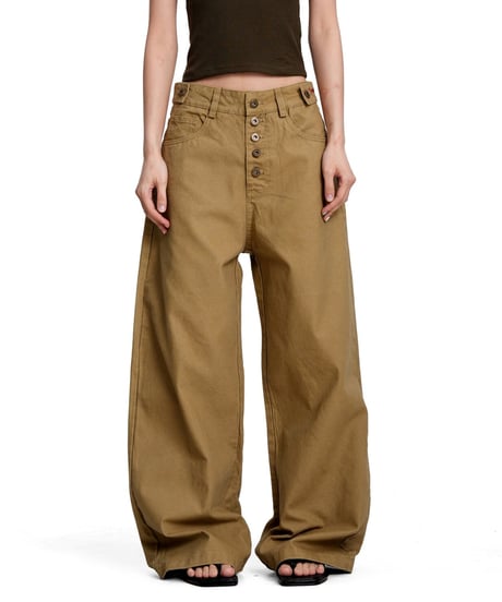 FRONTVAULT LOOSE WORK PANTS /2color