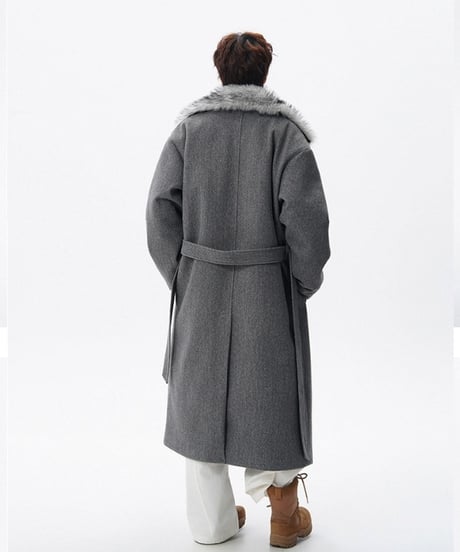 LUXFUR WOOL COAT /3color