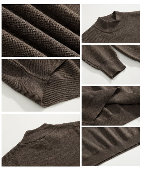 BASIC MOCK NECK KNIT /3color