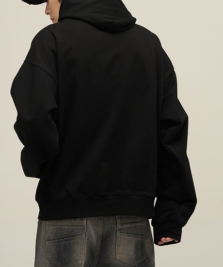HIGH-NECK BELT HOODIE /2color