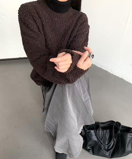 LOOSE CLOUD KNIT PULLOVER /2color