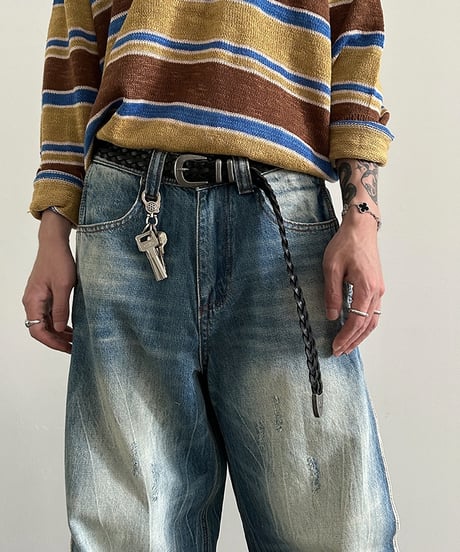 VINTAGE CREASE WIDE JEANS