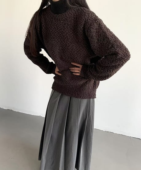 LOOSE CLOUD KNIT PULLOVER /2color