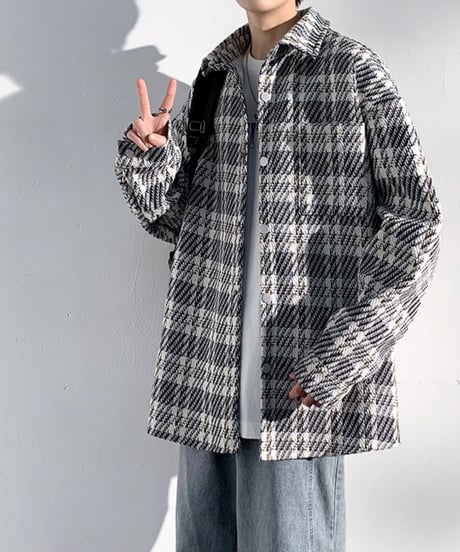 SPRING CHECK SHIRT JACKET /2color