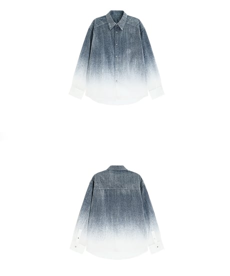 【予約販売】MISTFADE DENIM SHEER SHIRT