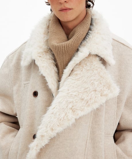 WOOLBOA BELTED JACKET /2color