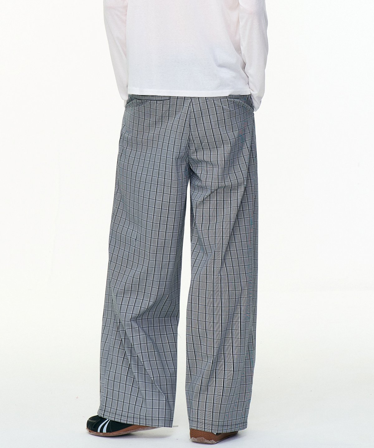 URBAN CHECK WIDE PANTS | Urban Edge