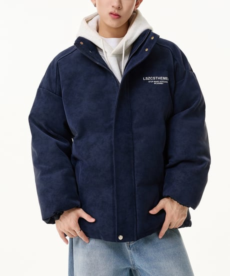 MATTE FAUX LEATHER PAD JACKET /6color
