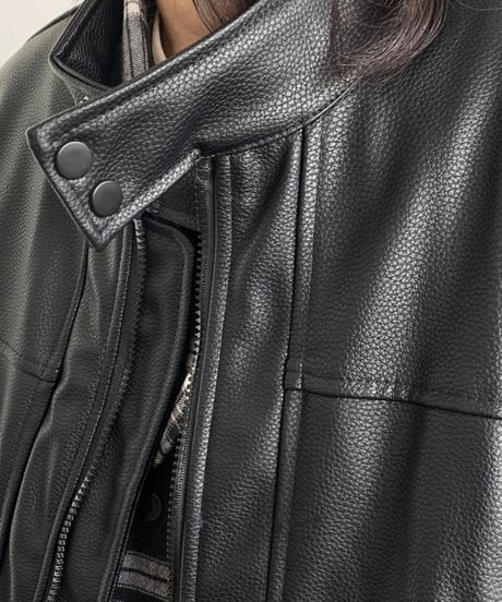 FAUXLEATHER STANDCOLLAR RIDERS