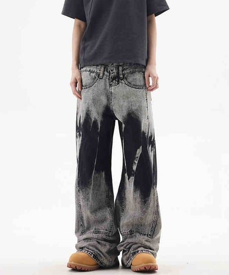HEAVY WASH TIE-DYE DENIM