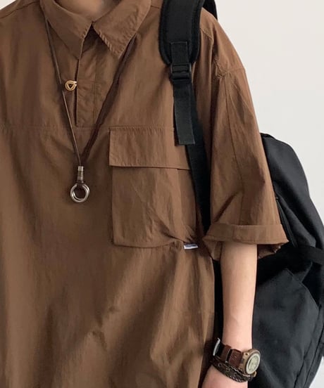 OVERSIZED PULLOVER SHIRT /2color