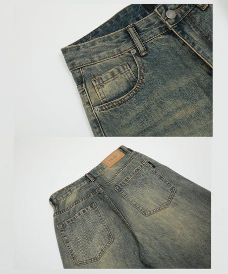 OLD WASH WIDE LEG DENIM