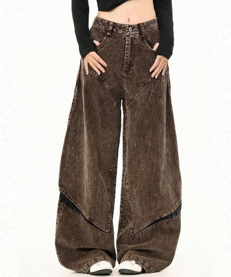 CORDVAULT WIDE PANTS  /2color