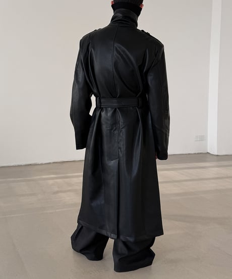 URBAN FAUX LEATHER COAT
