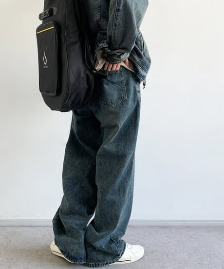 LOOSE STRAIGHT BASIC DENIM /4color