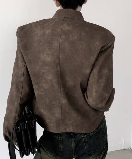 FAUX LEATHER SINGLE RIDERS /2color