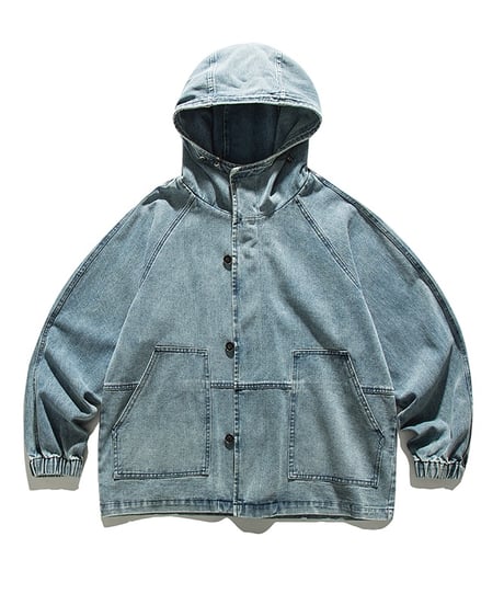 STREET HOODIE DENIM JACKET