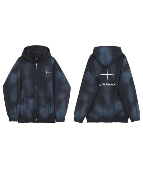 ANARCHY FADE ZIP HOODIE