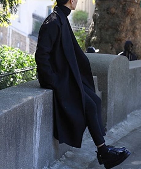 WOOL-LIKE CHESTER COAT /4color