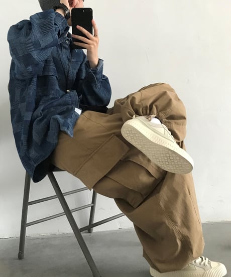 ETHNIC STYLE DENIM SHIRT /2color