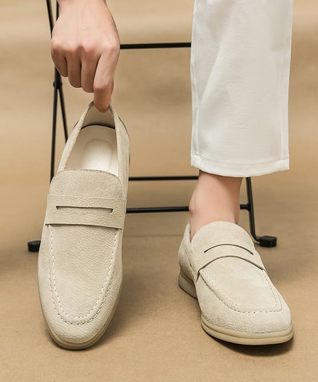 LUXURY SUEDE PENNY LOAFERS /3color