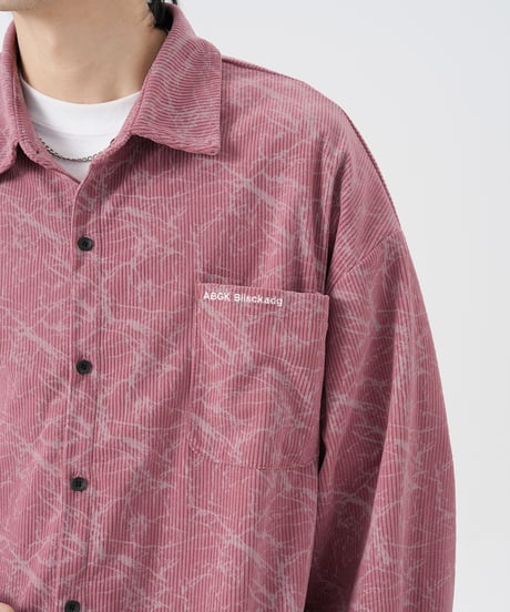 TIE-DYE CORDUROY LOOSE SHIRT /3color