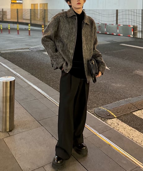 WOOL-LIKE LOOSE JACKET /2color