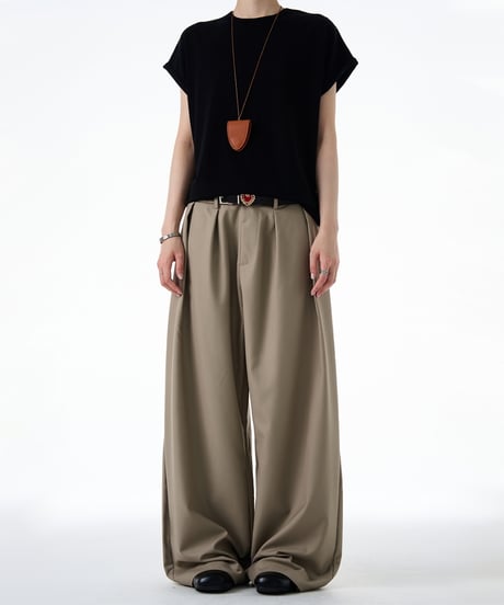 LAXPLEAT WIDE PANTS /2color