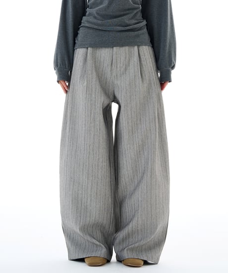 GRANDEUR STRIPE WIDE PANTS