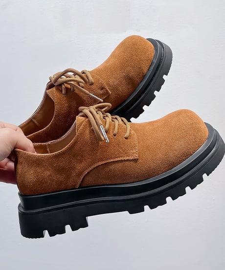 REAL LEATHER LOWTOP BOOTS /2color