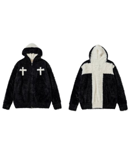CROSSFUR W-ZIP HOODIE /3color