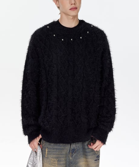 NOBLESTUD CABLE KNIT /2color