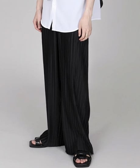 ICE SILK DRAPE WIDE PANTS /2color