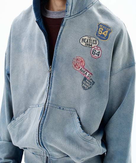 USEDLIKE DAMAGE ZIPHOODIE