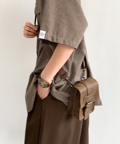 FAUX LEATHER MINI SHOULDER /2color