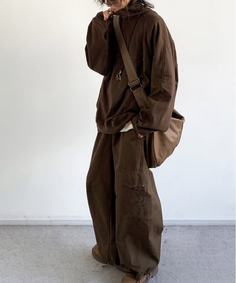 HIGH COLLAR VELVET SWEAT /5color