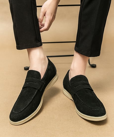 LUXURY SUEDE PENNY LOAFERS /3color