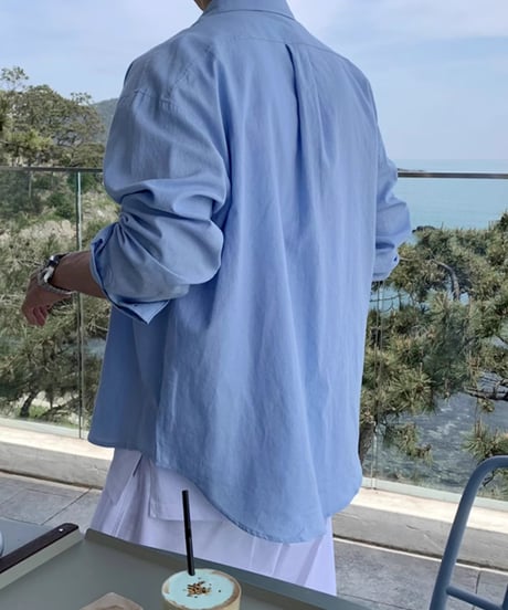 LINEN BLEND SHIRT /2color
