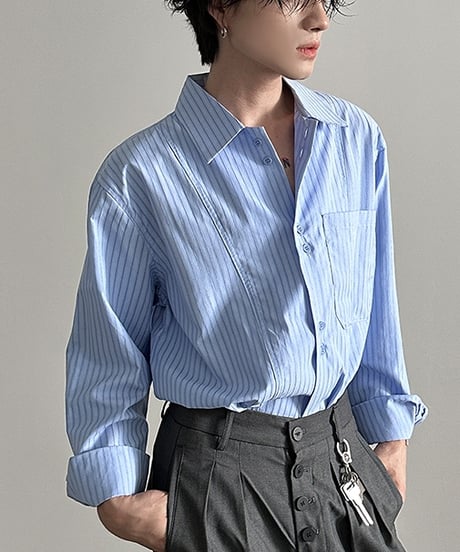 URBAN FLOW STRIPE SHIRT /2color