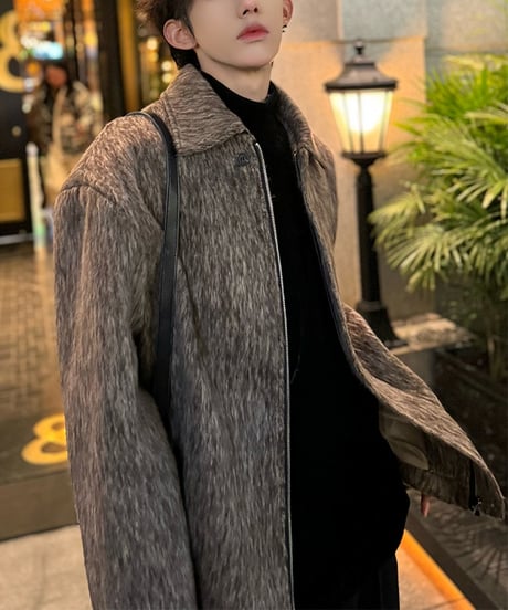 WOOL-LIKE LOOSE JACKET /2color
