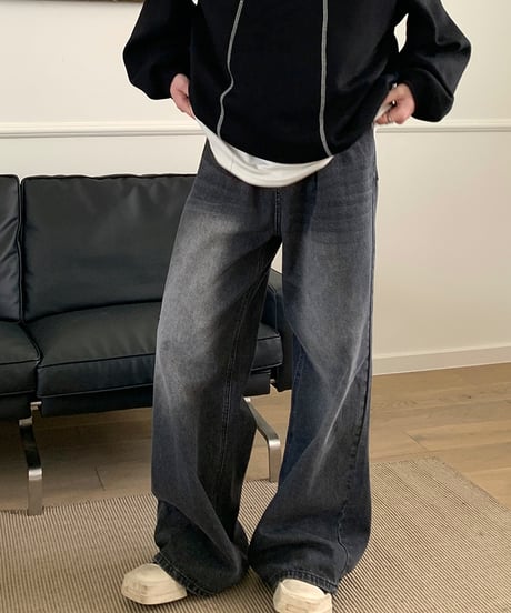 LOOSE STRAIGHT K-STYLE DENIM /3color