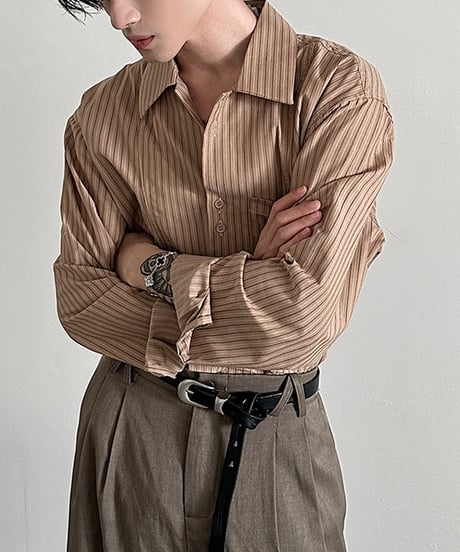 URBAN FLOW STRIPE SHIRT /2color