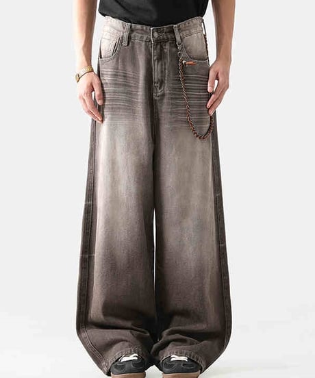 WAVY WASHED WIDE DENIM /2color