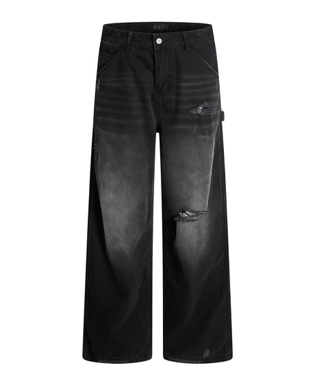 GRUNGEWASH DAMAGE DENIM /2color