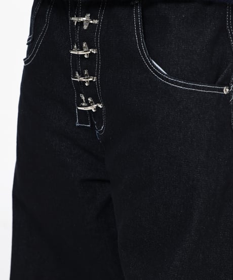 METAL TOGGLE WIDE DENIM
