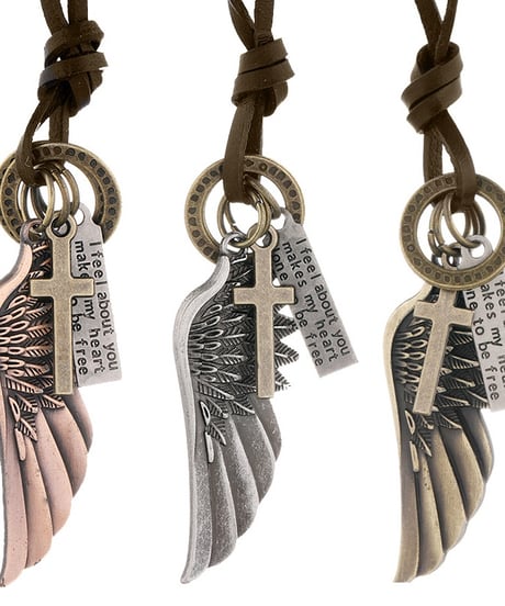 VINTAGE WING LEATHER NECKLACE