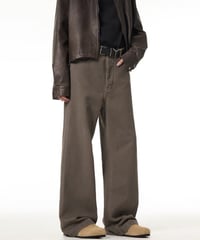 AMERICAN RETRO LOOSE STRAIGHT DENIM /2color