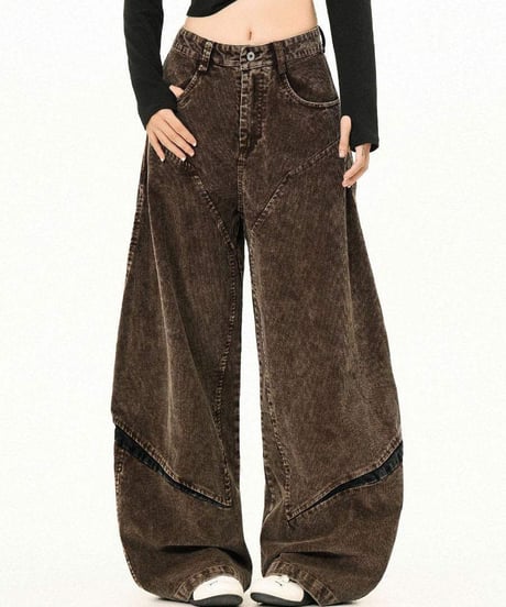 CORDVAULT WIDE PANTS  /2color