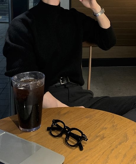 BASIC MOCK NECK KNIT /3color
